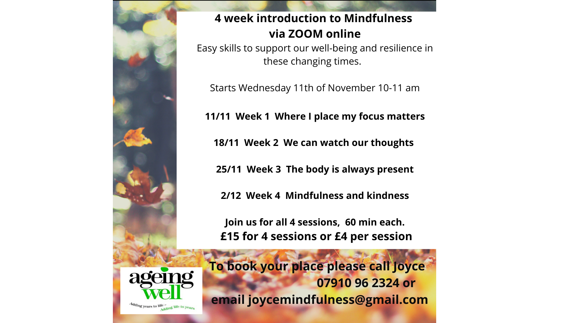 NEW Mindfulness Class
