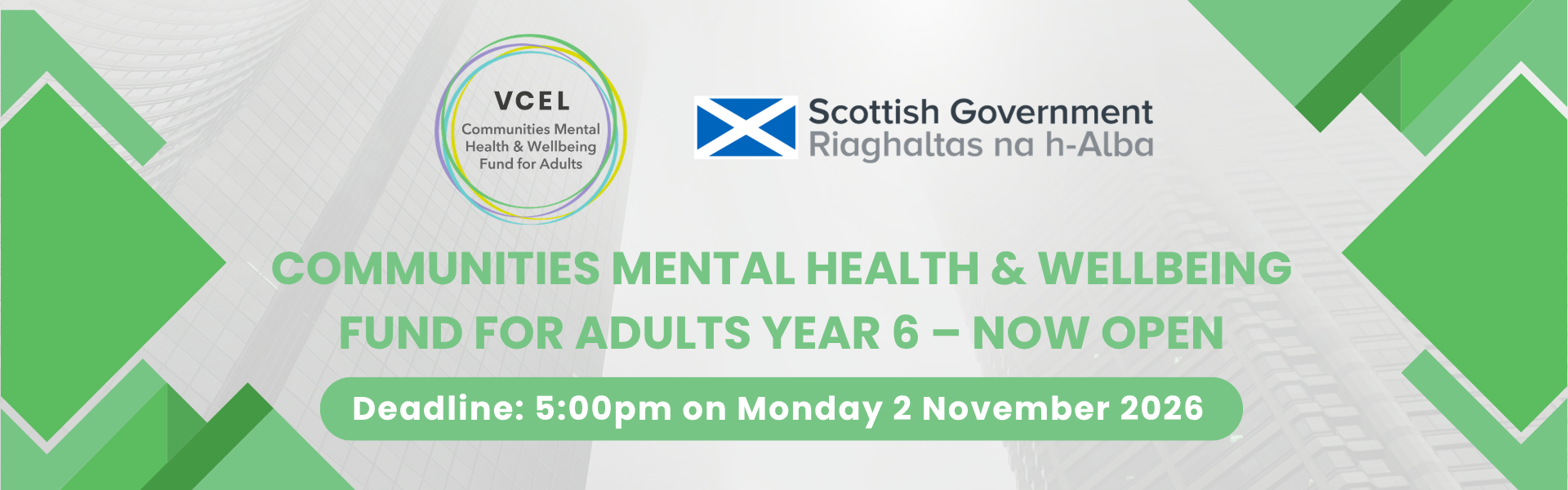 Communities Mental Health & Wellbeing Fund for Adults Year 6 – NOW OPEN